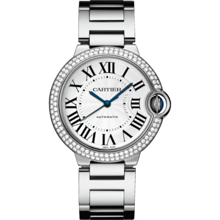 Cartier Ballon Bleu 36mm WE9006Z3 18K White Gold Women's Watch