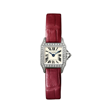 Cartier Santos Dumont 30x38mm 2858 18K White Gold Unisex Watch