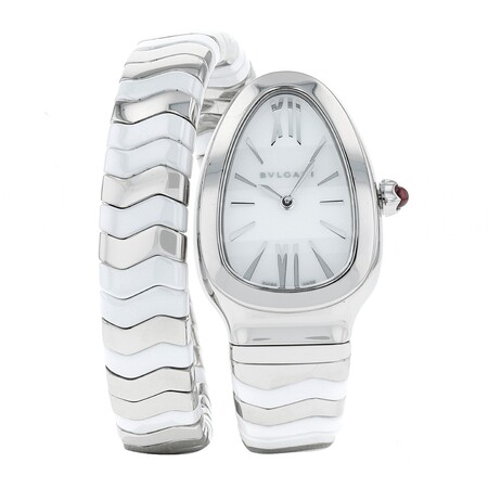 Bulgari/Bvlgari Serpenti Tubogas 35mm 102182 Stainless Steel Women's Watch