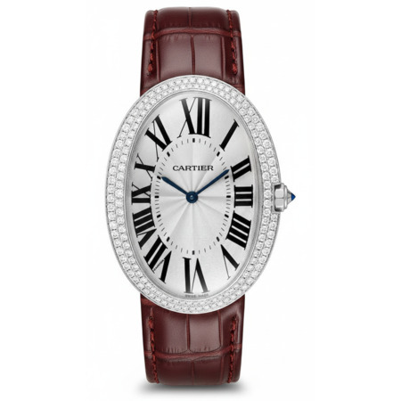Cartier Baignoire 33x44mm WB520009 18K White Gold Women's Watch