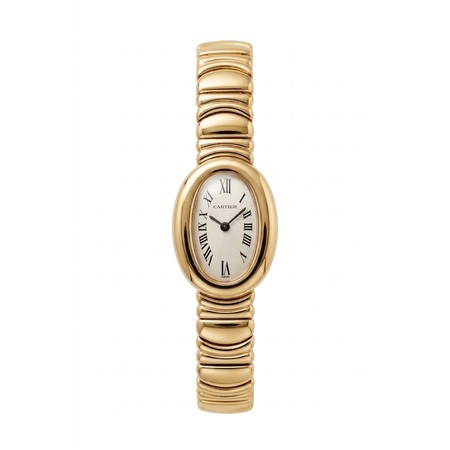 Cartier Baignoire Mini  18x24.5mm W15109D8 18K Yellow Gold Women's Watch