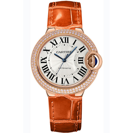 Cartier Ballon Bleu 36mm WE900451 18K Rose Gold Unisex Watch