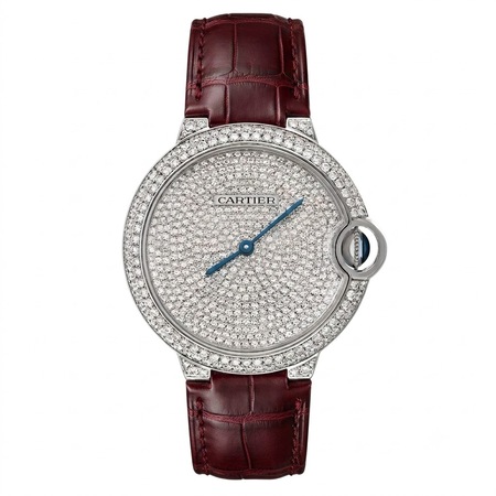 Cartier Ballon Blue 36mm WE902042 18K White Gold Women's Watch