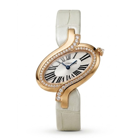 Cartier Delices de Cartier 30mm WG800013 18K Rose Gold Women's Watch