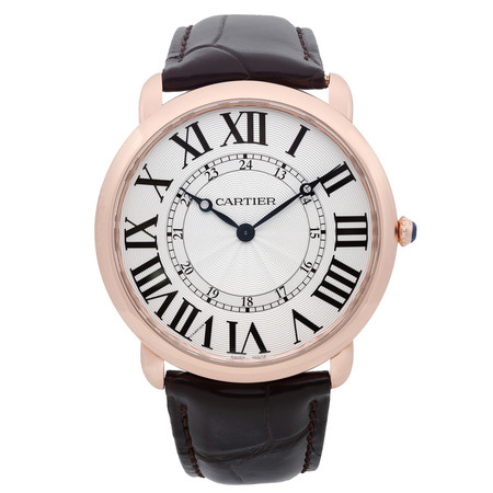 Cartier Ronde Louis 42mm W6801004 18K Rose Gold Men's Watch