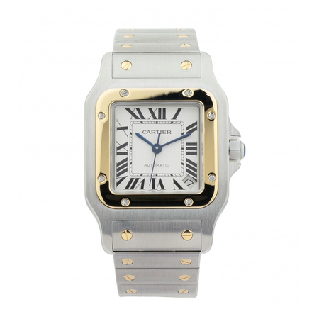 Cartier Santos 32mm W20099C4 18K Yellow Gold/Stainless Steel Women's Watch