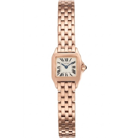 Cartier Santos Demoiselle Mini 18x24mm W25077X9 18K Rose Gold Women's Watch