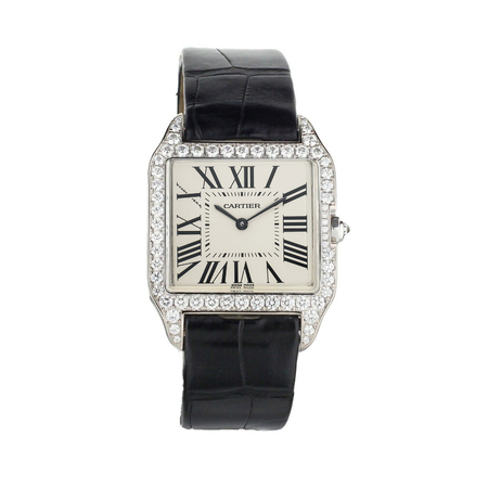 Cartier Santos Dumont 34x43mm 2907 18K White Gold Unisex Watch