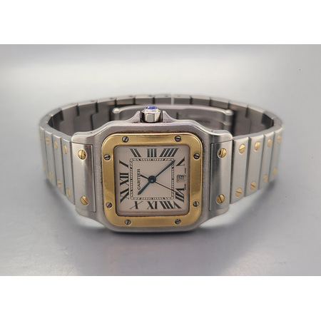 cartier-santos-galbee-29mm-1566-18k-yellow-goldstainless-steel-womens-watch