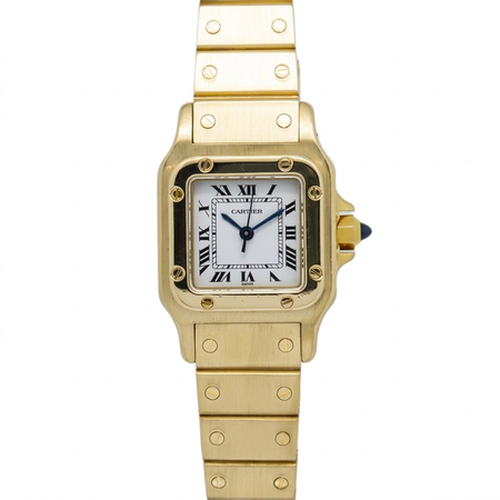 Cartier Santos Mini 24mm  18K Yellow Gold Women's Watch