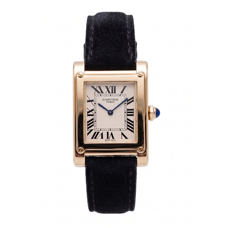 Cartier Tank à Vis 38X27mm W1529451 18K Yellow Gold Women's Watch