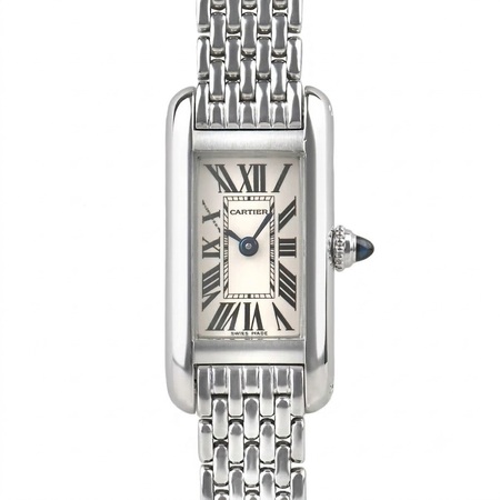 Cartier Tank Allongée SM 28×14mm W15329U3 18K White Gold Women's Watch