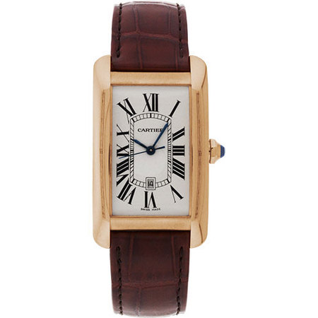 Cartier Tank Americane 45×26.6mm W2609156 18K Rose Gold Men's Watch