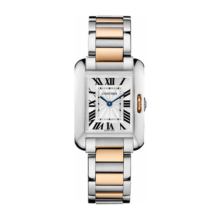 Cartier Tank Anglaise 30x23mm W5310019 18K Rose Gold/Stainless Steel Women's Watch
