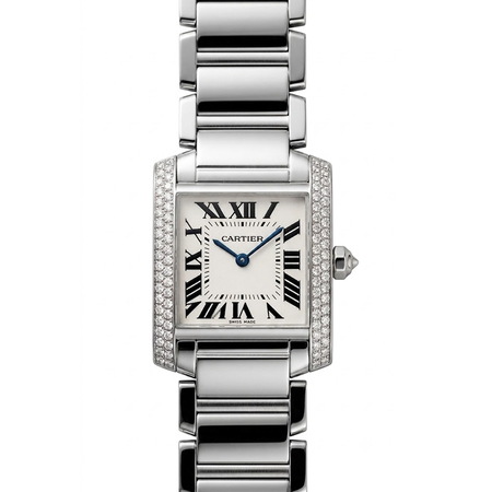 Cartier Tank Francaise 22mmx24mm WE100951 18K White Gold Unisex Watch