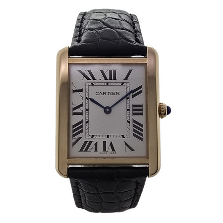 Cartier Tank Solo 35x27mm W1018855 18K Yellow Gold Women's Watch