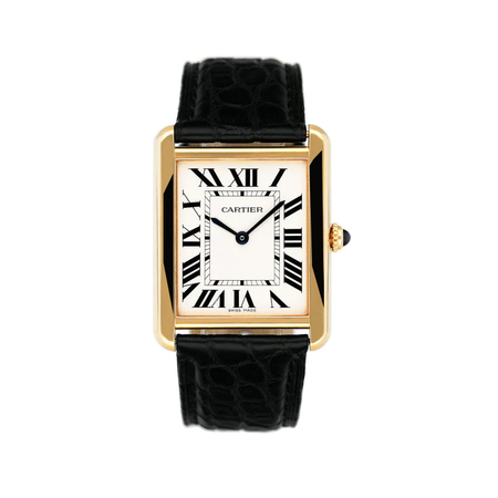 Cartier Tank Solo 35x27mm W5200025 18K Rose Gold/Stainless Steel Women's Watch