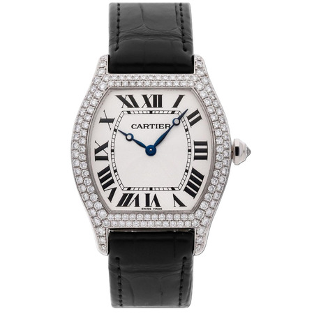Cartier Tortue 34x43mm WA503851 18K White Gold Unisex Watch