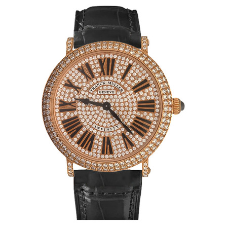 Franck Muller INFINITY 45MM 8045 QZ R D CD 18K Rose Gold Unisex Watch