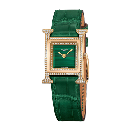 Hermes Heure H 25x30mm W054095WW00 18K Rose Gold Women's Watch