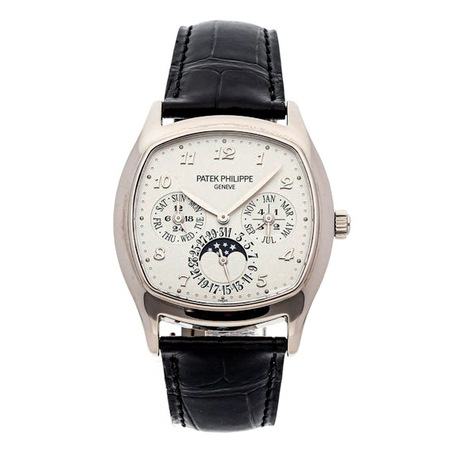 Patek Philippe Complications Perpetual Calendar 44.6mmx37.0mm 5940G-001 18K White Gold Men's Watch