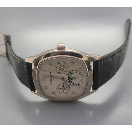 Patek Philippe Complications Perpetual Calendar 44.6mmx37.0mm 5940G-001 18K White Gold Men's Watch