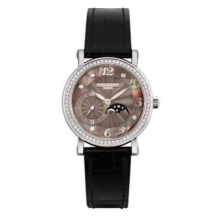 Patek Philippe Moon Phase 30mm 4958G 18K White Gold Women's Watch