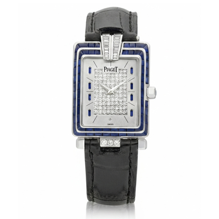 Piaget Mecanique 26x36mm 91103 18K White Gold Unisex Watch