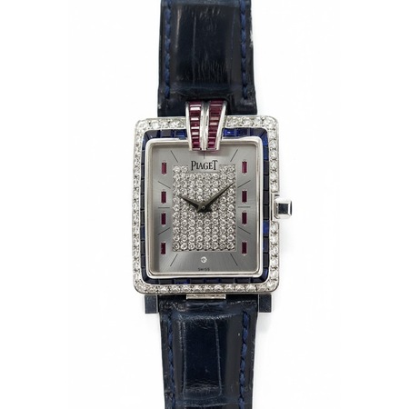 Piaget Mecanique 26x36mm 91104 18K White Gold Unisex Watch