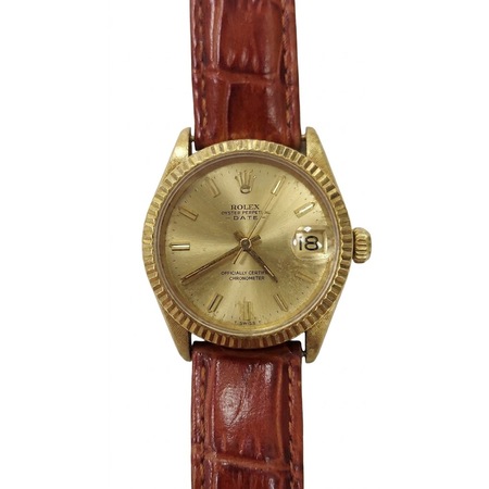 Rolex Date 31mm 6627 18K Yellow Gold Unisex Watch