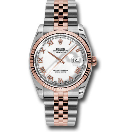 Rolex Datejust 36mm 116231 18K Rose Gold/Stainless Steel Unisex Watch