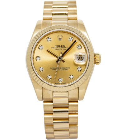 Rolex Datejust 31mm 178278 18K Yellow Gold Women's Watch