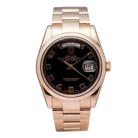 Rolex Day-Date 36mm 118205 18K Rose Gold Unisex Watch