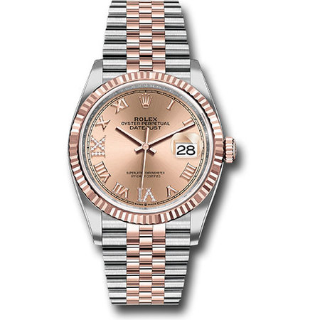 Rolex Datejust 36mm 126231 18K Rose Gold/Stainless Steel Unisex Watch