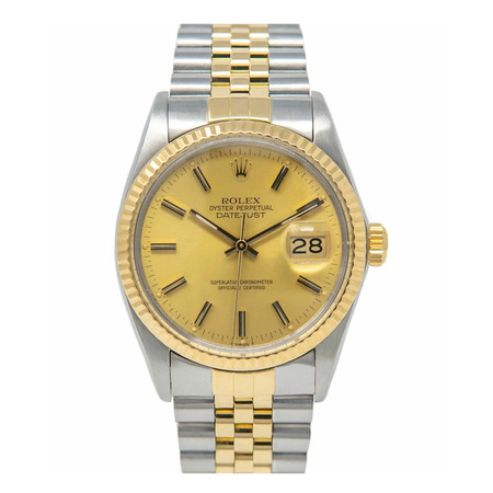 Rolex DateJust 36mm 16013 18K Yellow Gold/Stainless Steel Men's Watch
