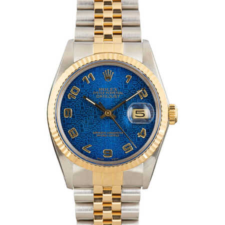 Rolex Datejust 36mm 16013 18K Yellow Gold/Stainless Steel Men's Watch