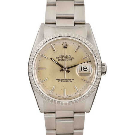 Rolex Datejust 36mm 16220 Stainless Steel Unisex Watch