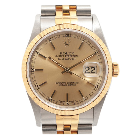 Rolex DateJust 36mm 16233 18K Yellow Gold/Stainless Steel Men's Watch