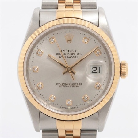 Rolex Datejust 36mm 16233 18K Yellow Gold/Stainless Steel Men's Watch