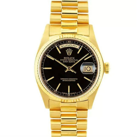 Rolex DAY-DATE 36mm 18038 18K Yellow Gold Men's Watch