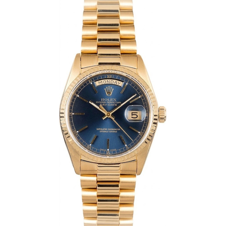 Rolex DAY-DATE 36mm 18038 18K Yellow Gold Men's Watch