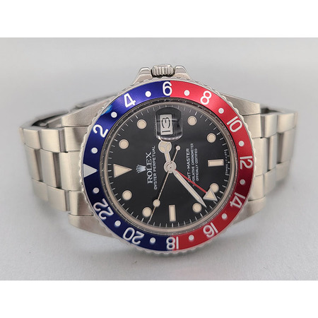 Rolex GMT-MASTER II 40mm 16750 Stainless Steel Men's Watch