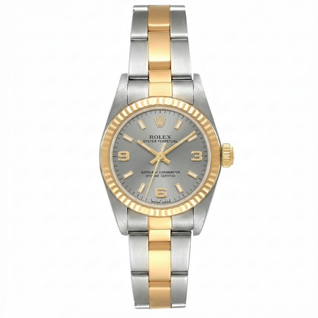 Rolex Oyster Perpetual  24mm 76193 18K Yellow Gold/Stainless Steel Women's Watch