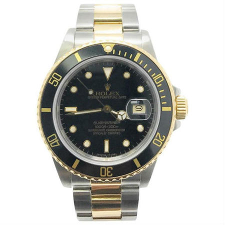 Rolex Submariner 40mm 16803 18K Yellow Gold/Stainless Steel Men's Watch