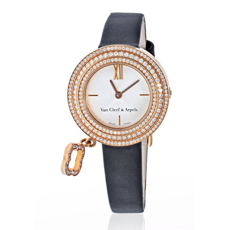 Van Cleef & Arpels Charm Alhambra 25mm 2575164 18K Rose Gold Women's Watch
