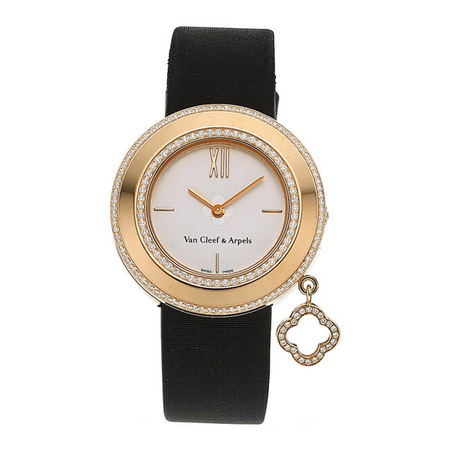 Van Cleef & Arpels Gold Charms 32mm 2572114 18K Rose Gold Women's Watch