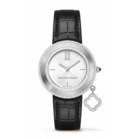 Van Cleef & Arpels Gold Charms 32mm 2572114 18K Rose Gold Women's Watch