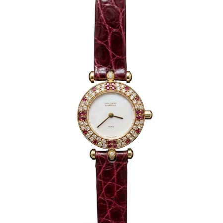 Van Cleef & Arpels Vintage 22mm 122932 BR 18K Yellow Gold Women's Watch